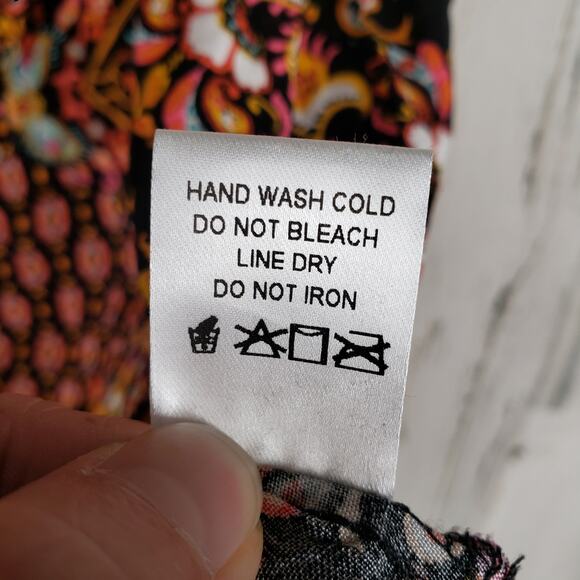 Oddi Multicolor Printed Scoop Neck Short Sleeve Maxi Dress Women's Size 3XL - Picture 10 of 16